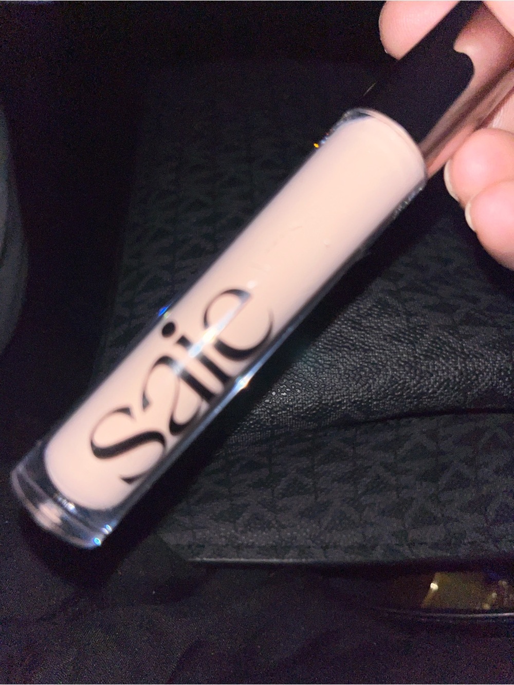 SAIE Liquid Eye Concealer - Light Nude Cream. Satin finish.